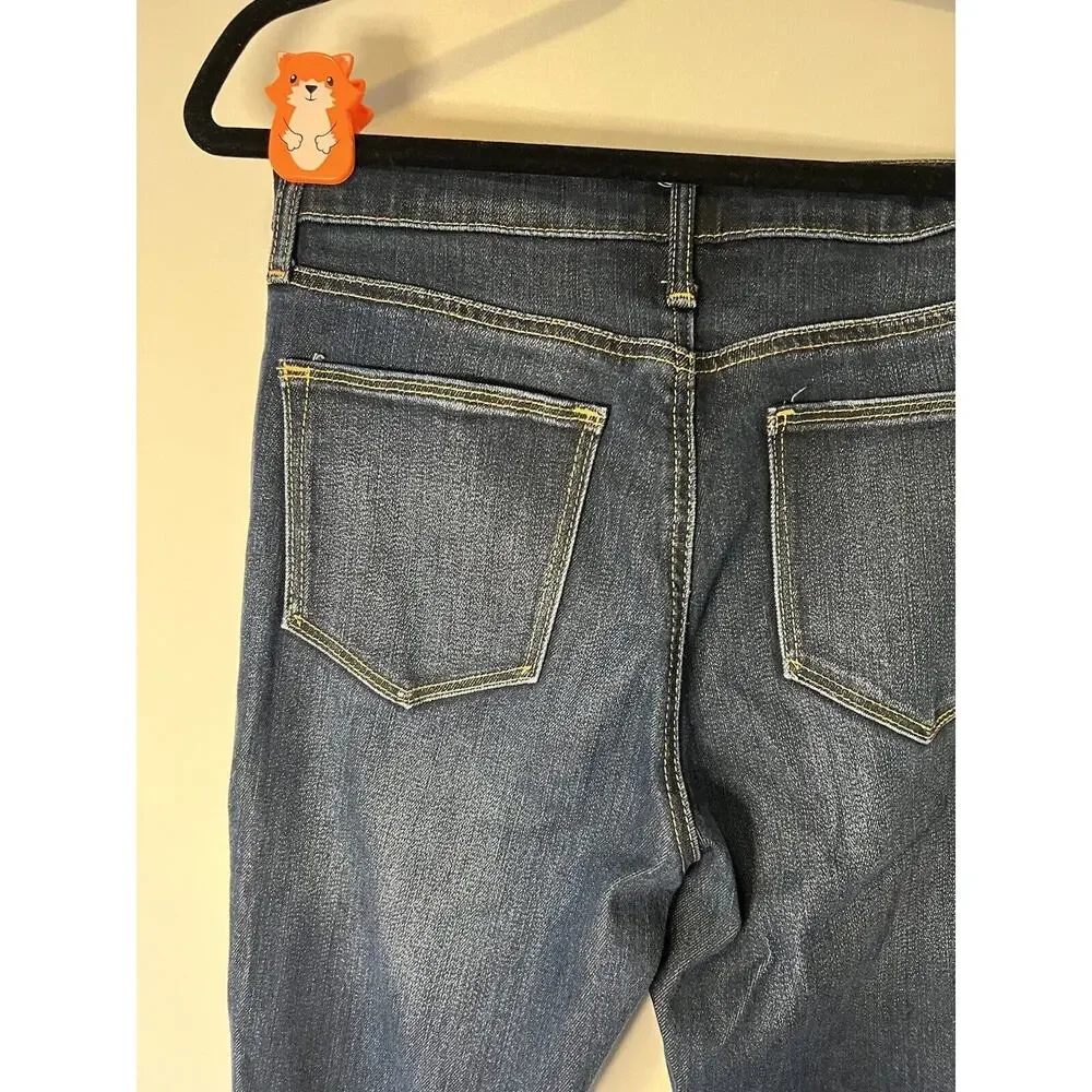 Gap 1969 True Skinny Jeans Women's 26 REG Blue High Rise Cotton Blend